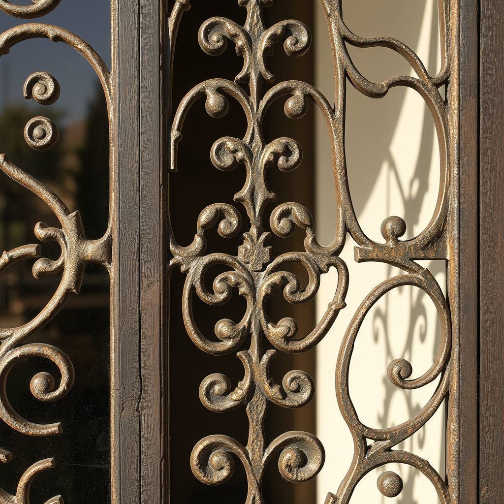 détail d'ouvrage Verrière décorative (illustration)